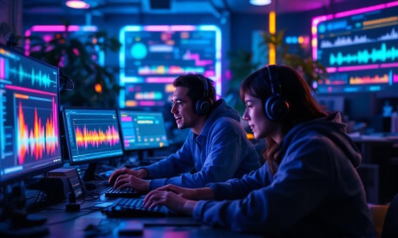 AI音楽制作中の様子